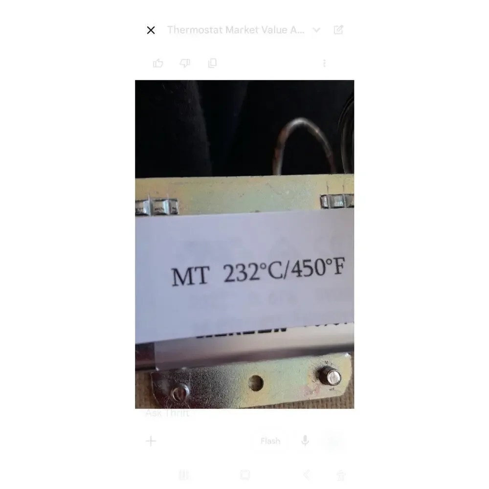 New Open Box MT 232 Fryer High Limit Thermostat 450°F | Fits Imperial 1177 Atosa